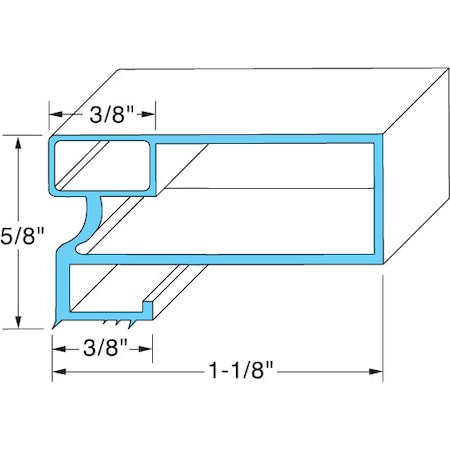 Arctic Air 31 1/4 in x 61 5/8 in Door Gasket 5304506125